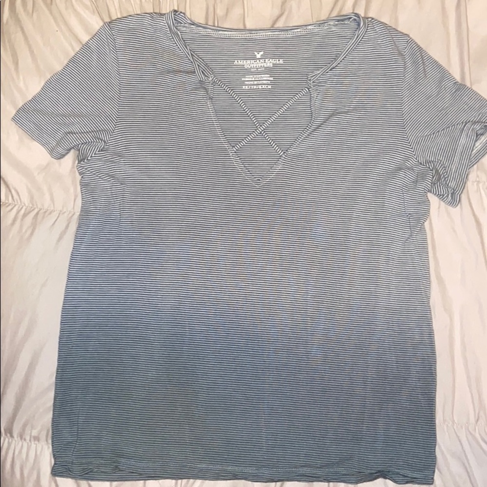 Striped Crisscross Tee